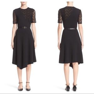 Jason Wu Black Dress with Sheer Sleeves